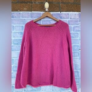 Wooden ships mohair blend pink sweater size S/M